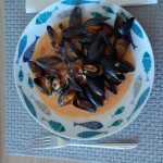 présentation d'une assiette de moules